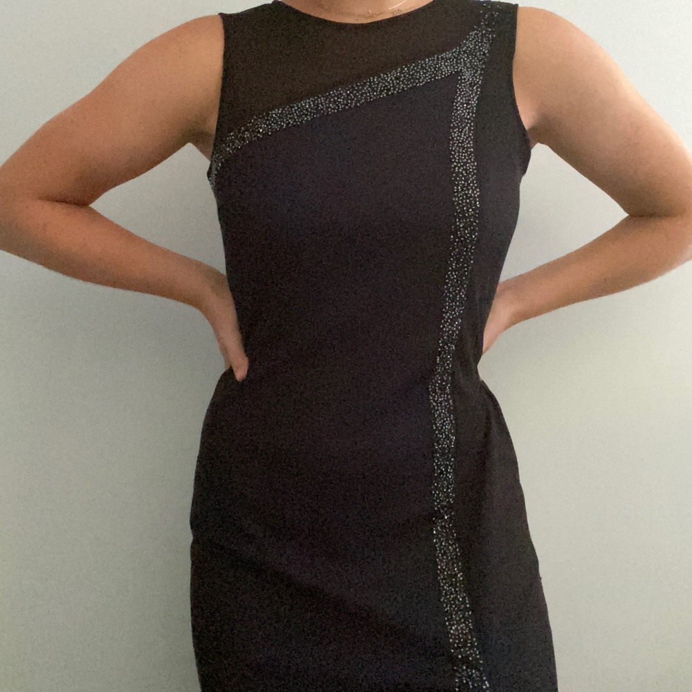 Reggio Floor Length Navy Dress